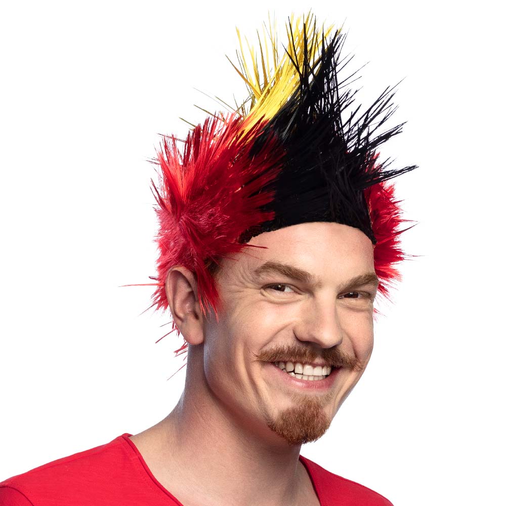 Pruik Punk Belgie hanenkam