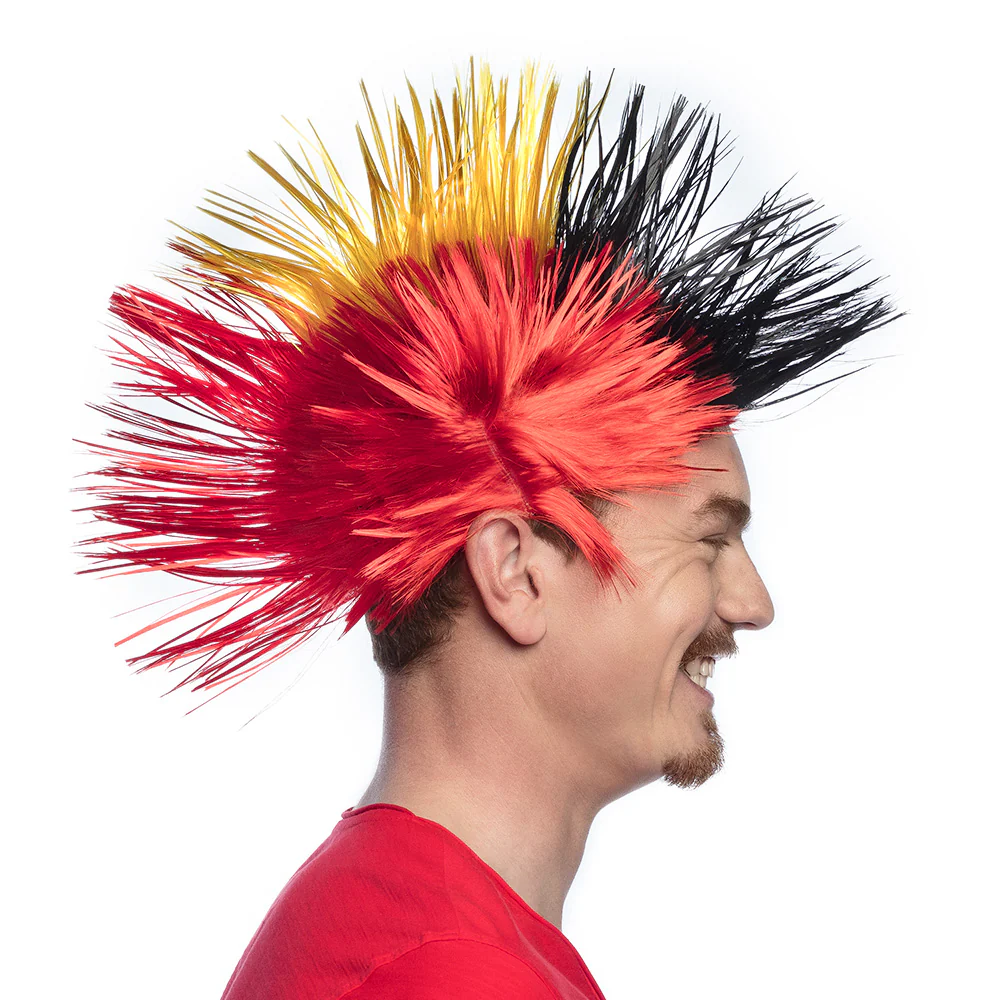 Pruik Punk Belgie hanenkam - Image 2