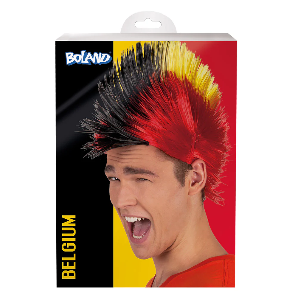 Pruik Punk Belgie hanenkam - Image 3