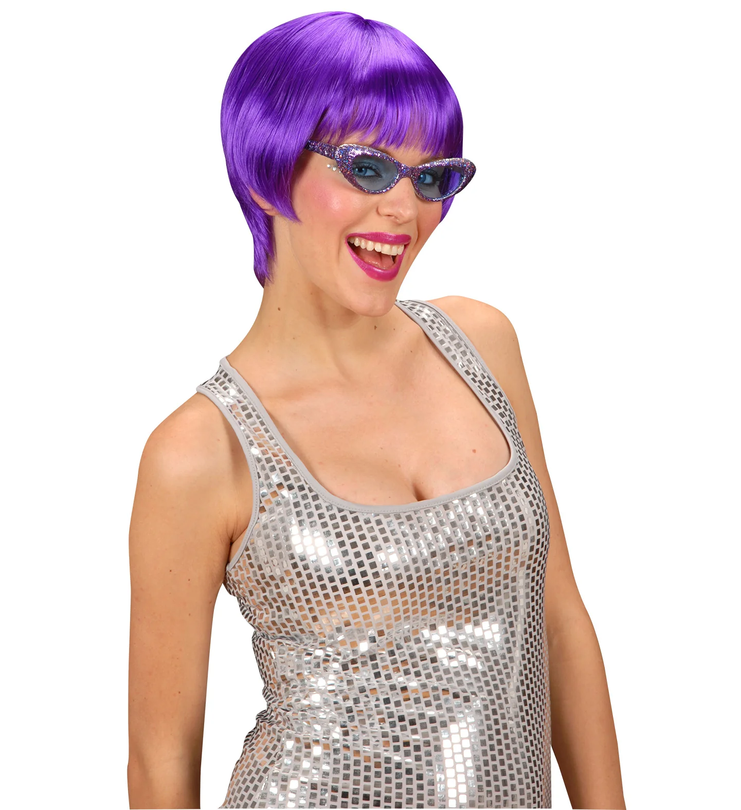 pruik rave paars - Image 4