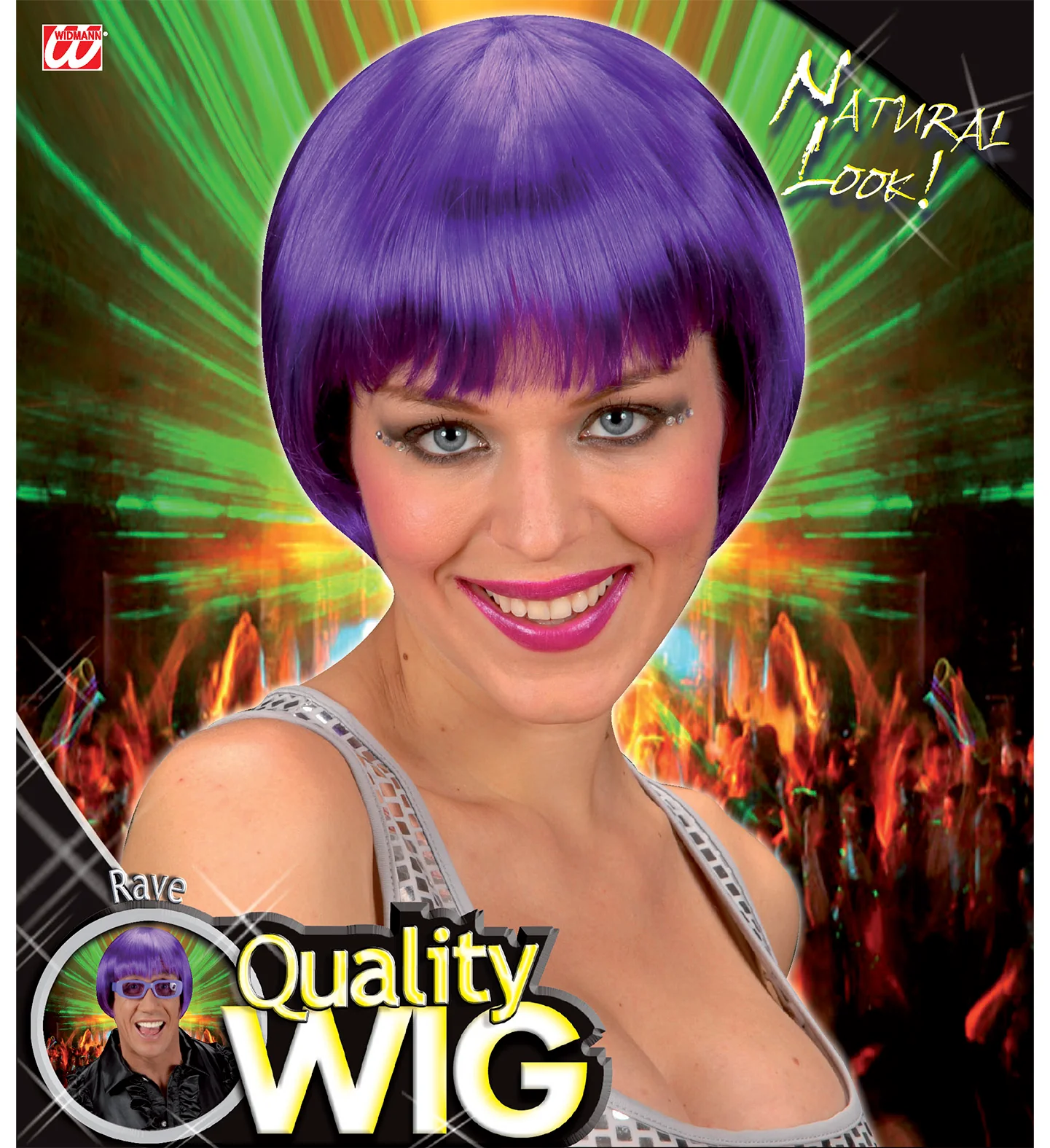 pruik rave paars - Image 5