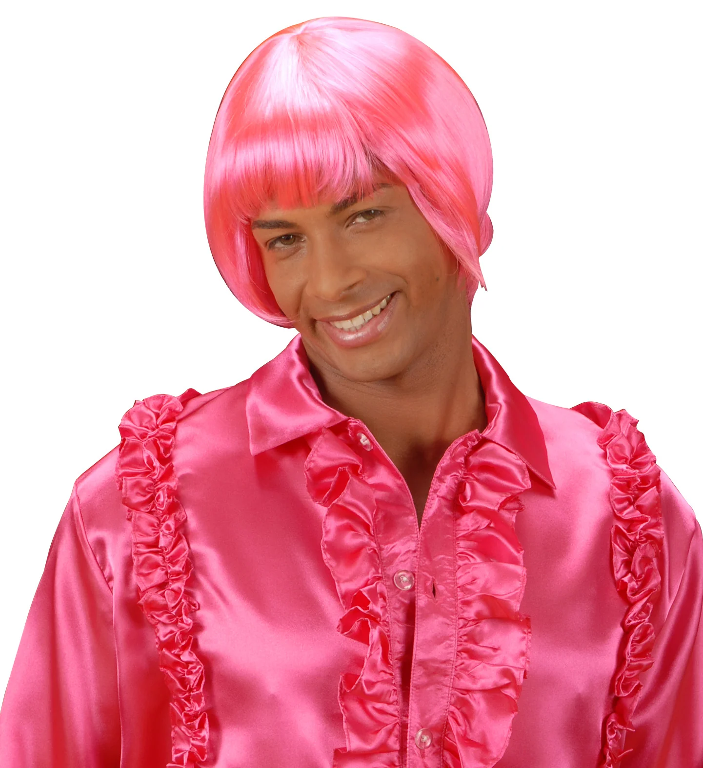 pruik rave roze - Image 3