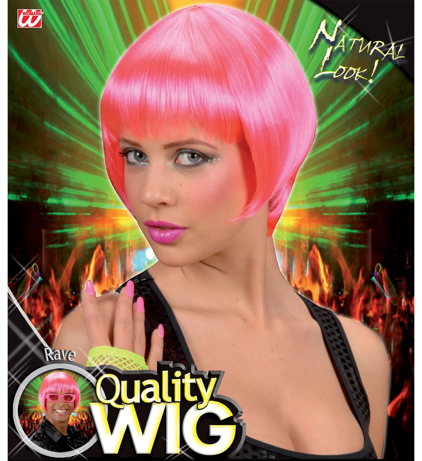 pruik rave roze - Image 5