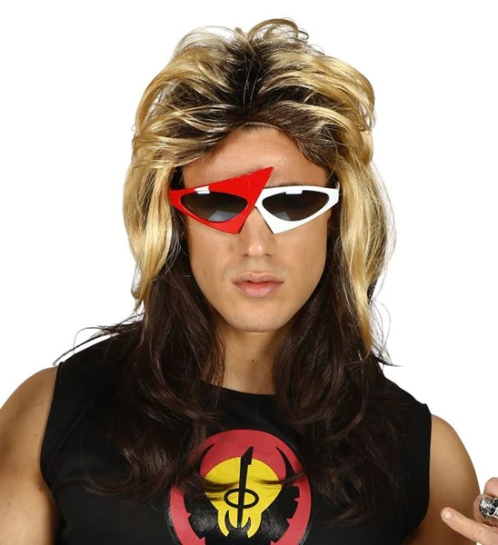 Pruik rocker 80's jaren Luke - Image 2