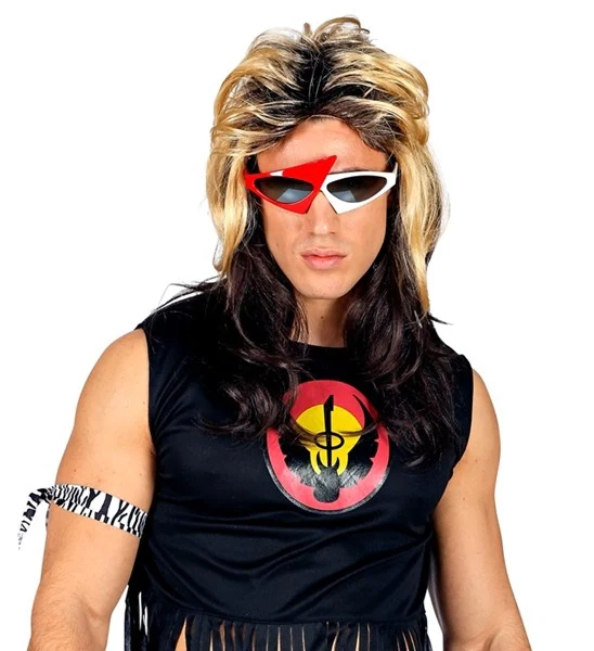 Pruik rocker 80's jaren Luke - Image 3