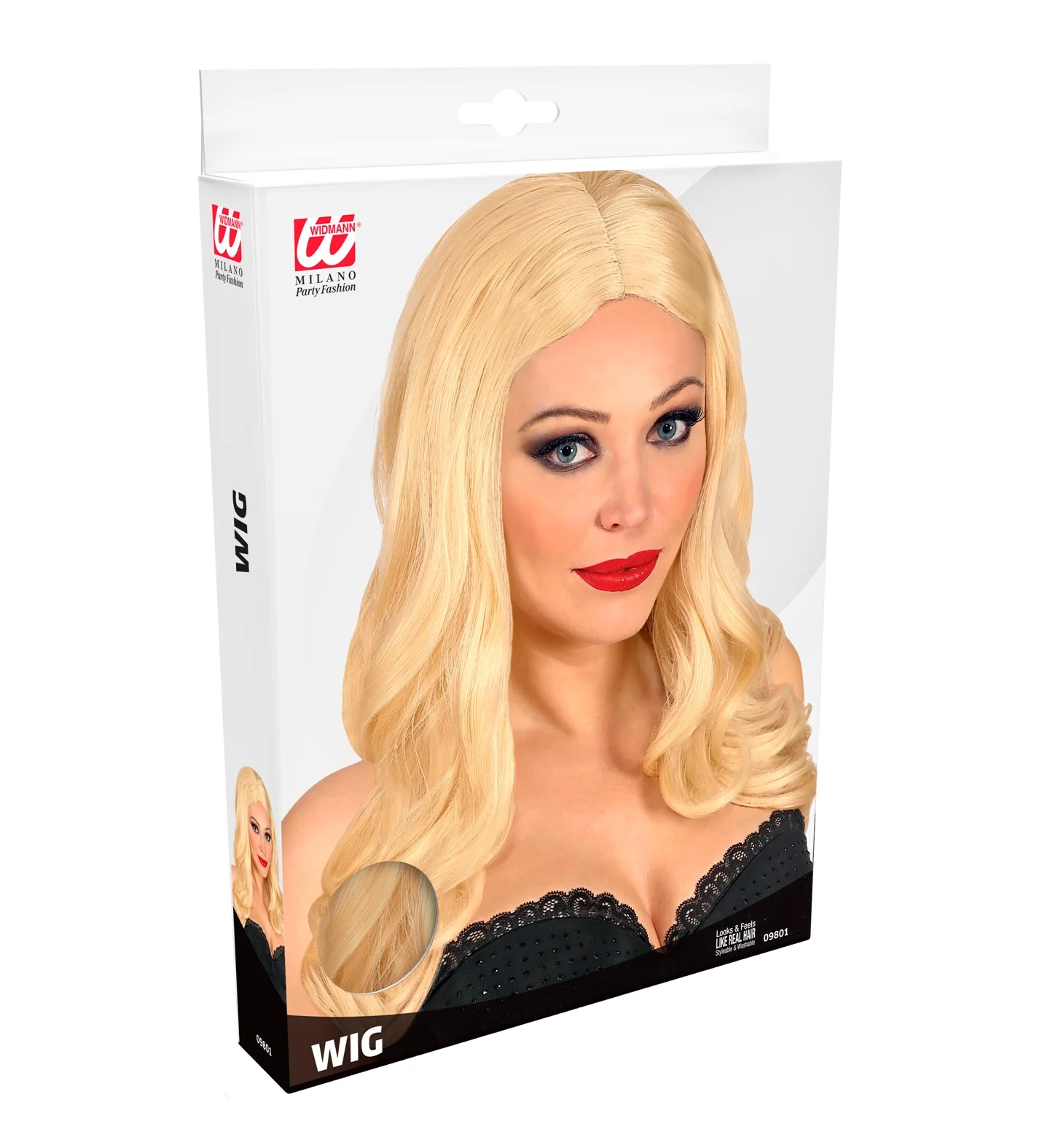 Lange pruik blond roxy - Image 2