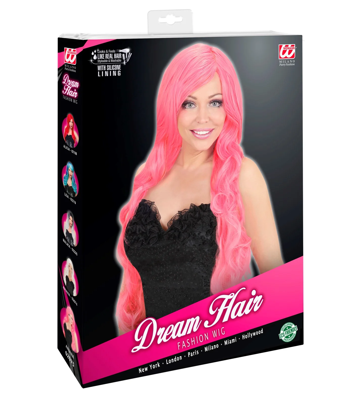 Pruik roze Kim Kardeshin - Image 3