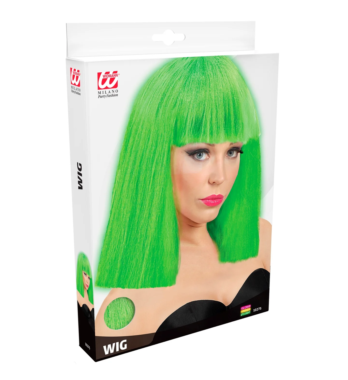 Pruik neon groen showgirl - Image 4