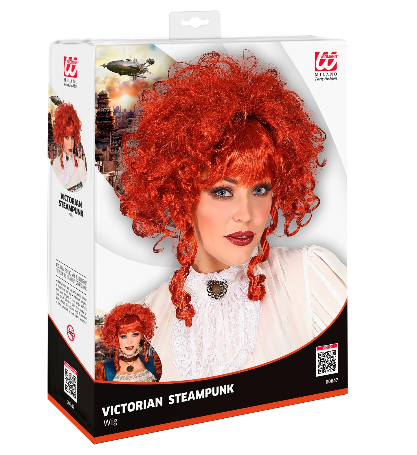 Victoriaanse steampunk pruik - Image 5