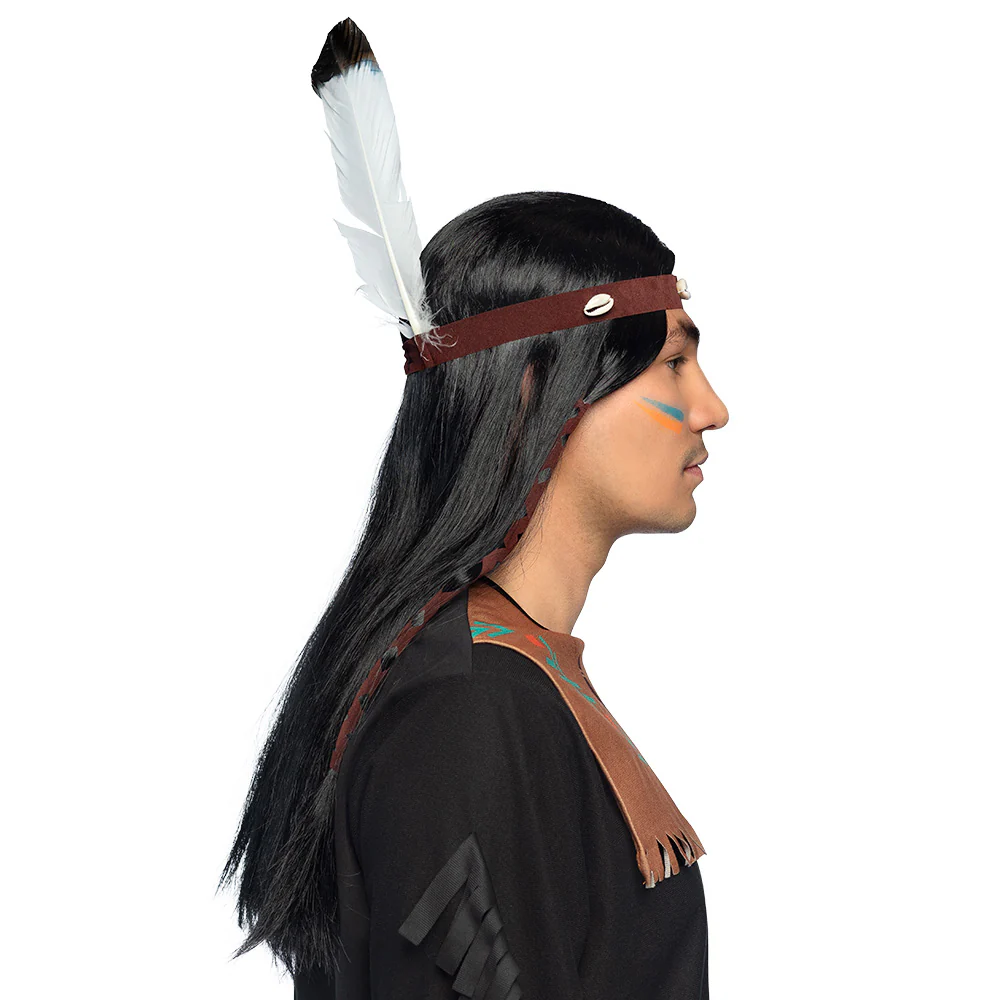 Indianen pruik Takoda - Image 2