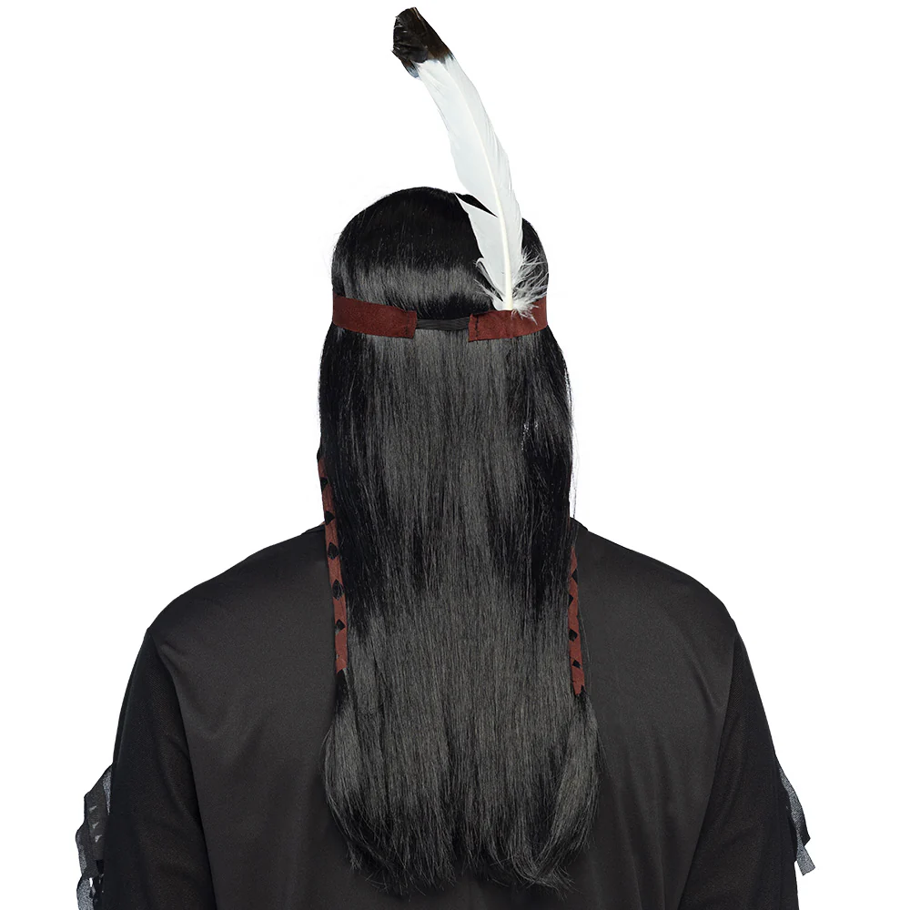 Indianen pruik Takoda - Image 3