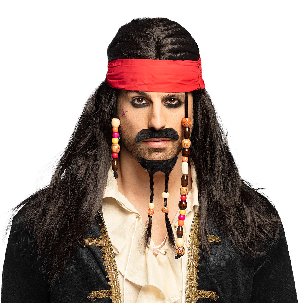 Piraten pruik Pirates of the Carib Jack Sparr