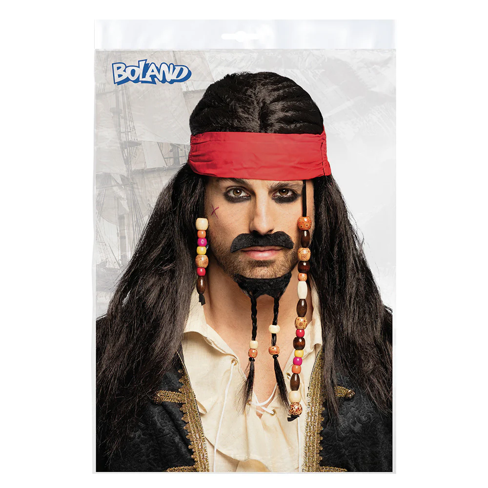 Piraten pruik Pirates of the Carib Jack Sparr - Image 4