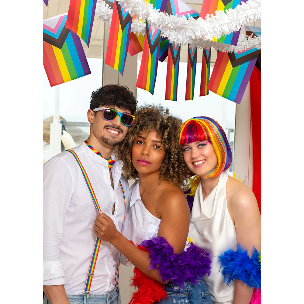 Pruik Unity regenboog - Image 5