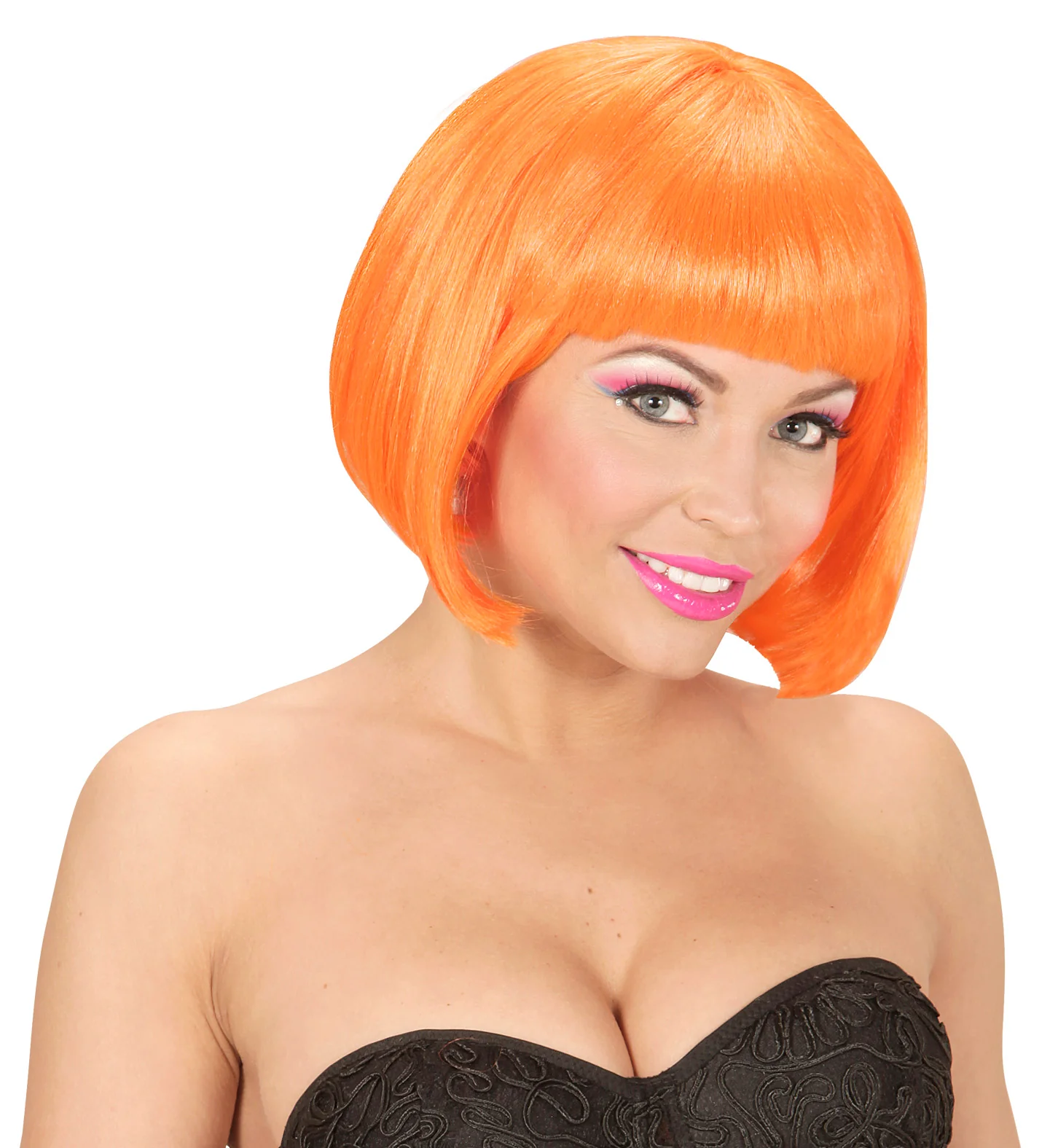 Pruik, Valentina Neon, Oranje - Image 2