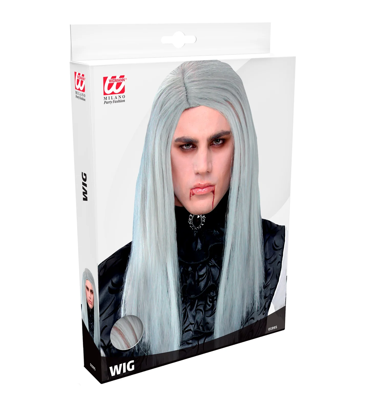 Grijze zombie pruik - Image 2