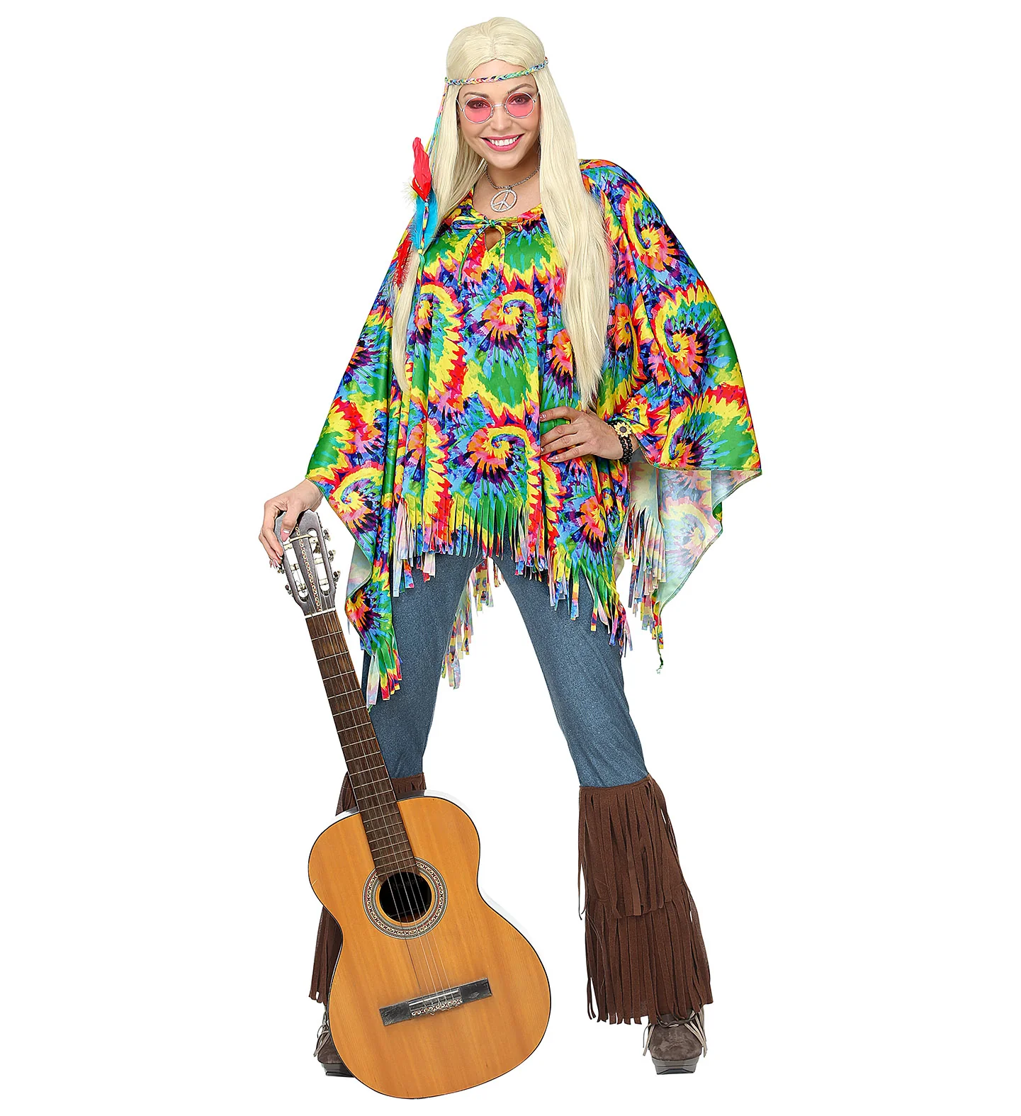Hippie poncho psychedelisch - Image 4