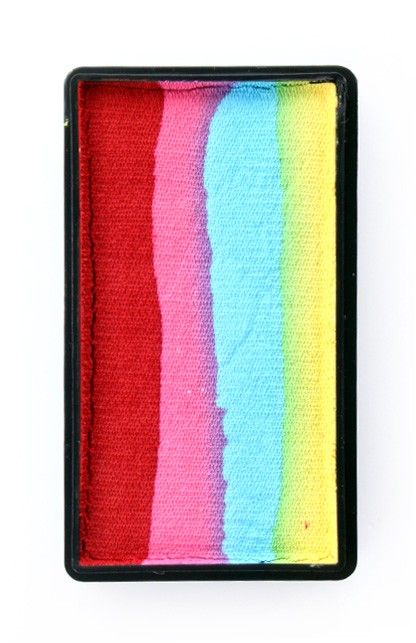 Splitcake rood-roze-turqoise-geel 28gram