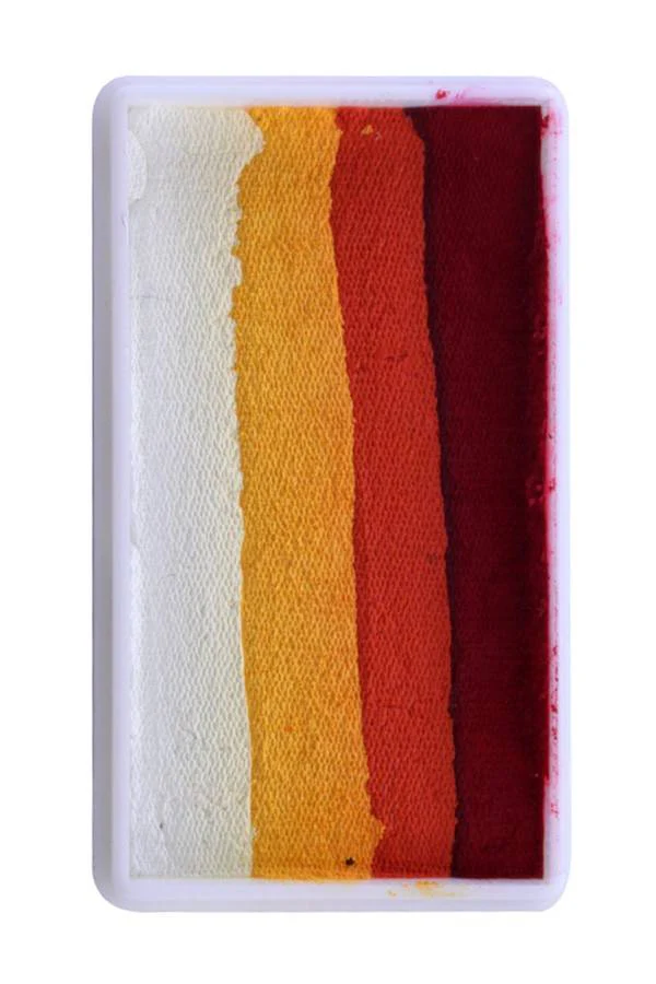 Splitcake donker rood-rood-oranje-wit 28gram