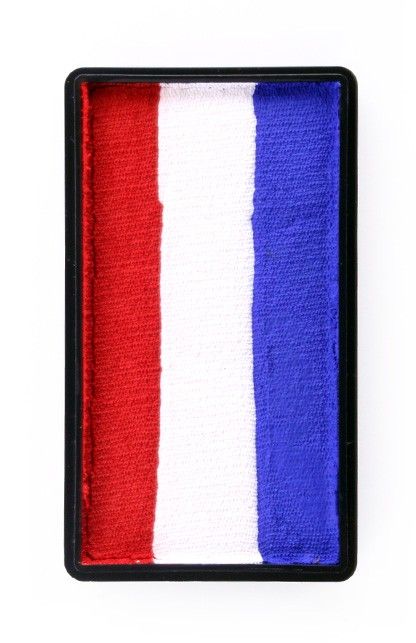 Splitcake rood-wit-blauw 28gram