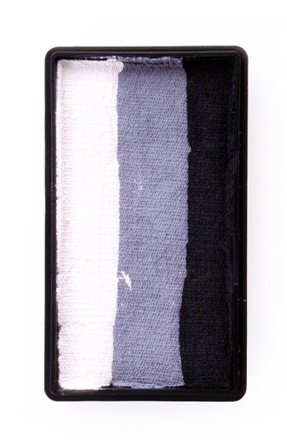 Splitcake zwart-grijs-wit 28gram