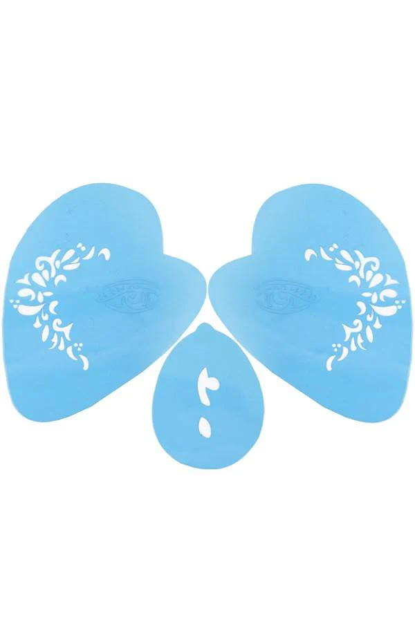 Aqua schmink sjabloon fantasy prinses