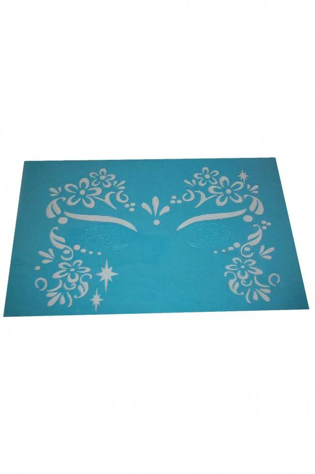 Aqua schmink sjabloon lente prinses