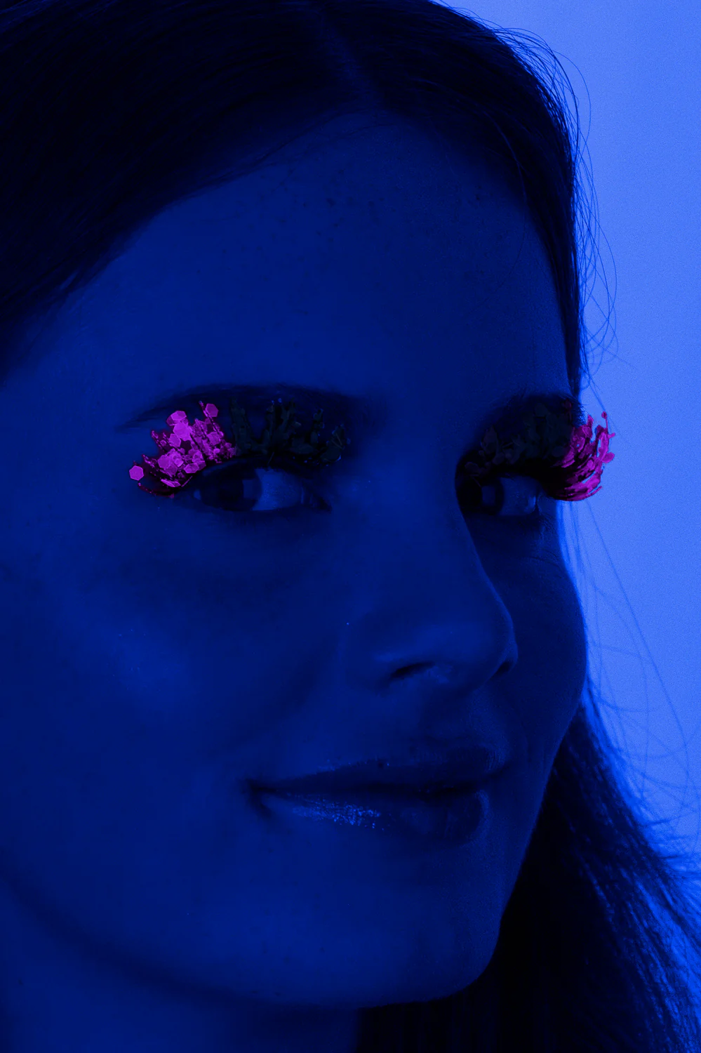 PXP fluorescerende glitter wimpers Hotpink - Image 2