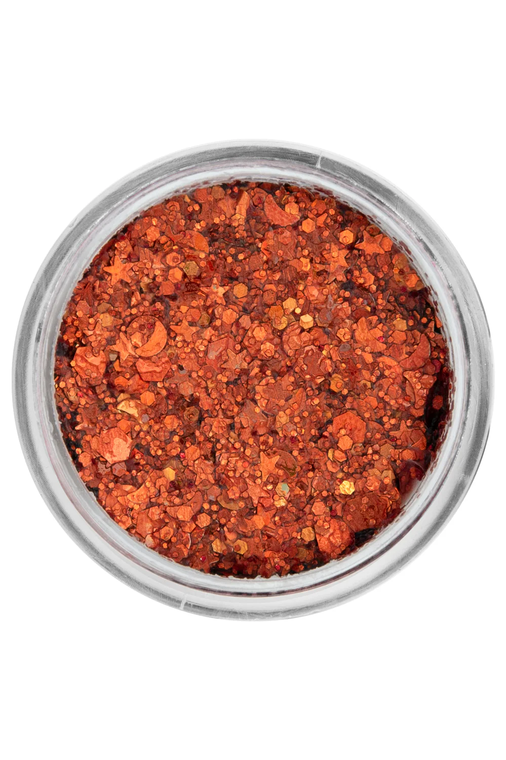 PXP Pressed chunky glitter creme goudvis oranje 10 ml