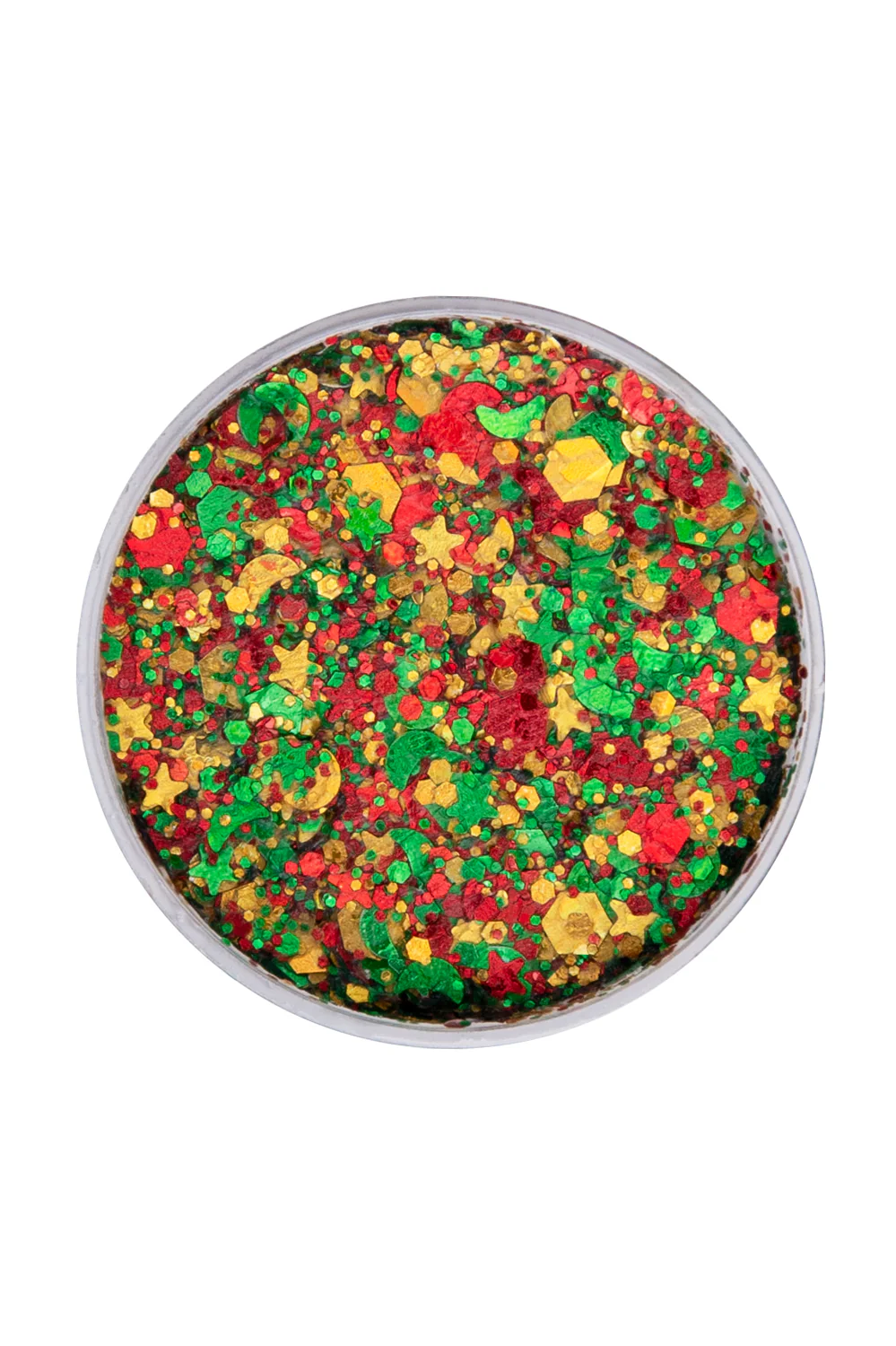 PXP Pressed chunky glitter creme groot rood geel groen 40 ml - Image 2