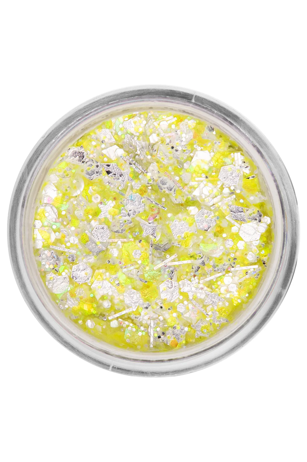 PXP Pressed chunky glitter creme neongeel snoepje 10 ml