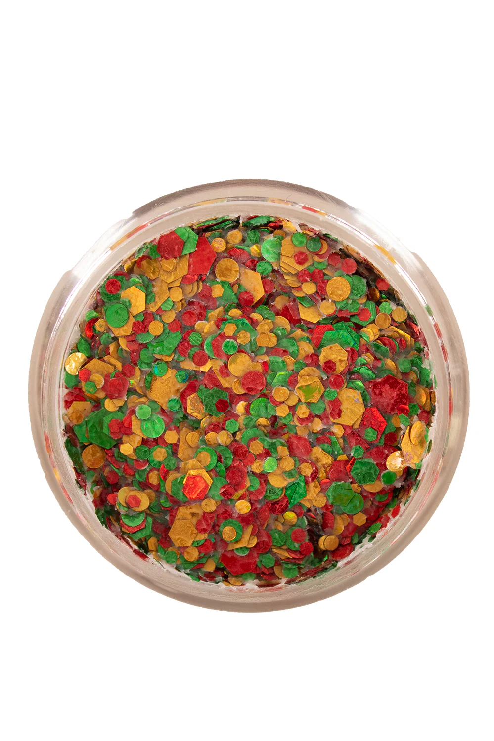 PXP Pressed chunky glitter creme rood geel groen 10 ml