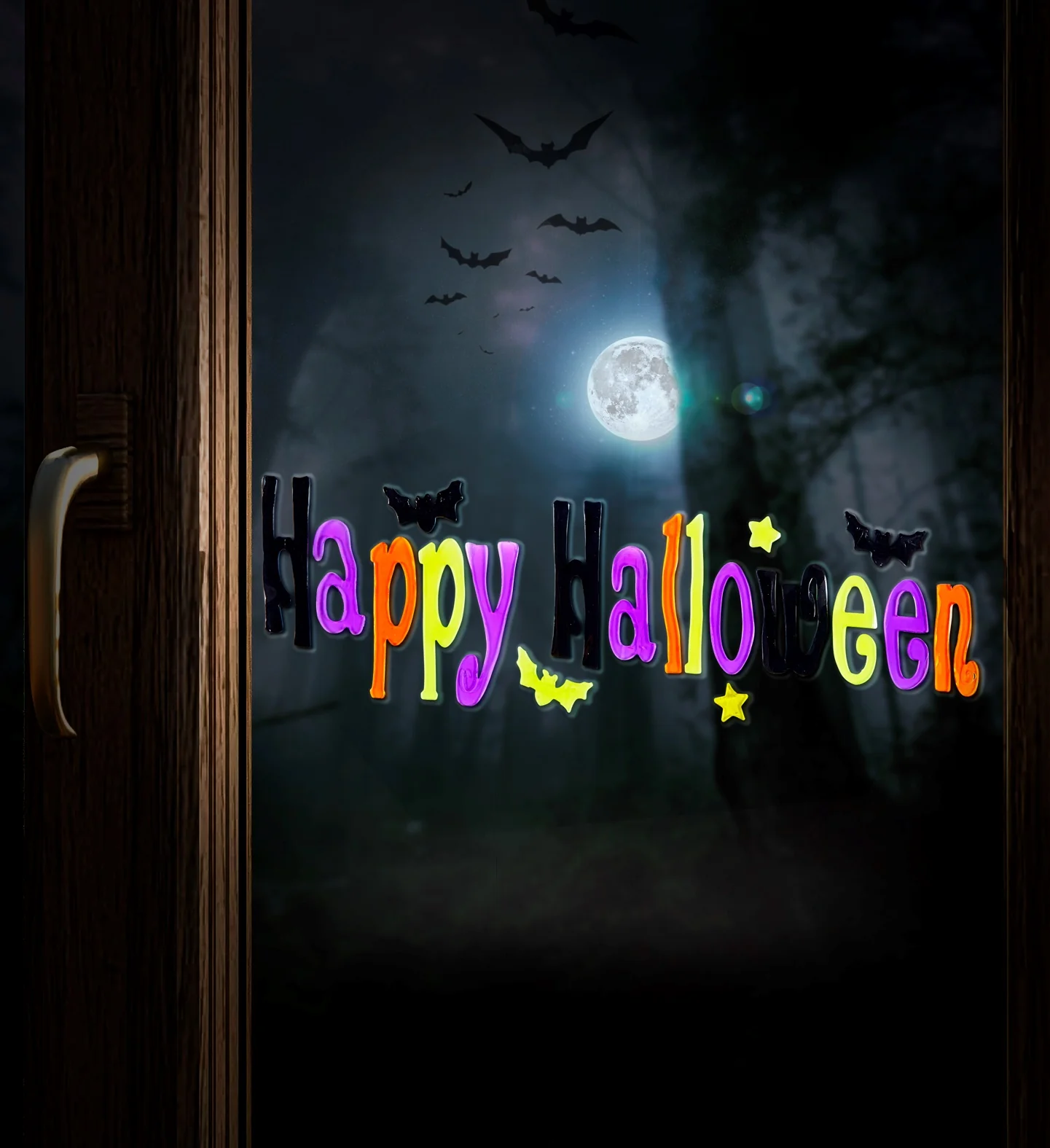 Raamsticker happy Halloween - Image 2