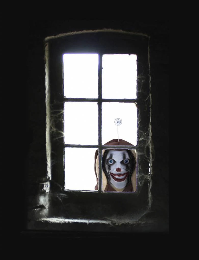 Raamdecoratie horror cl;own - Image 2