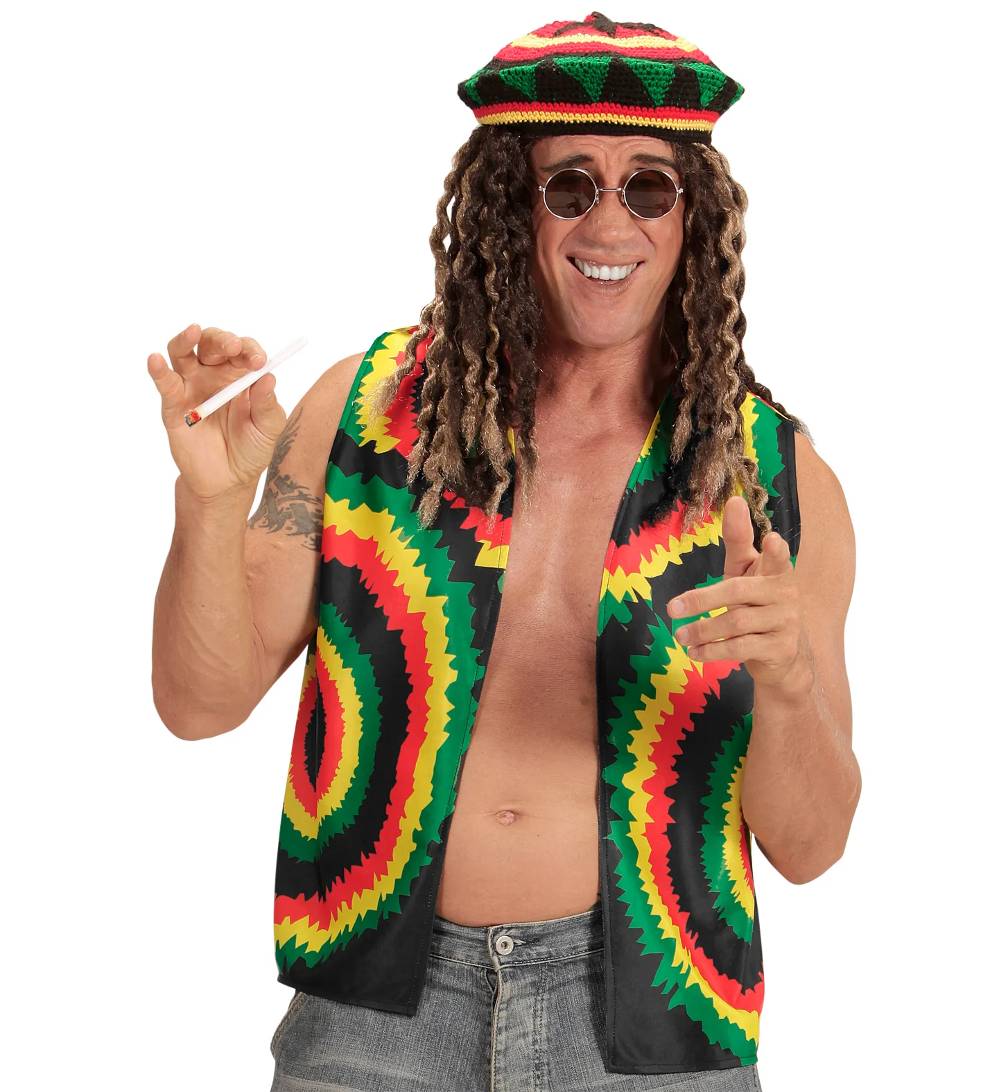 Rasta vest  voor Jamaica party - Image 2