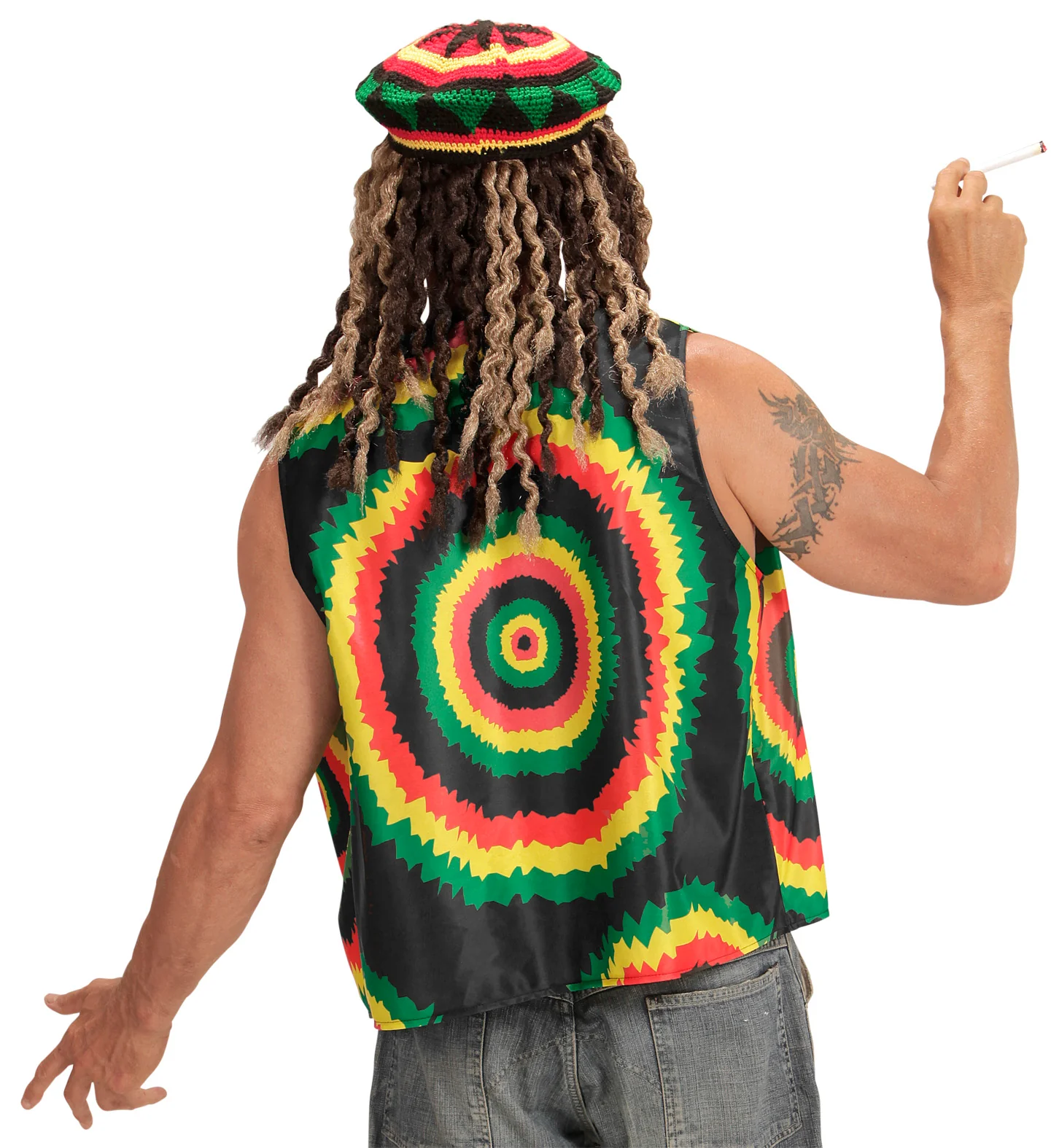 Rasta vest  voor Jamaica party - Image 3