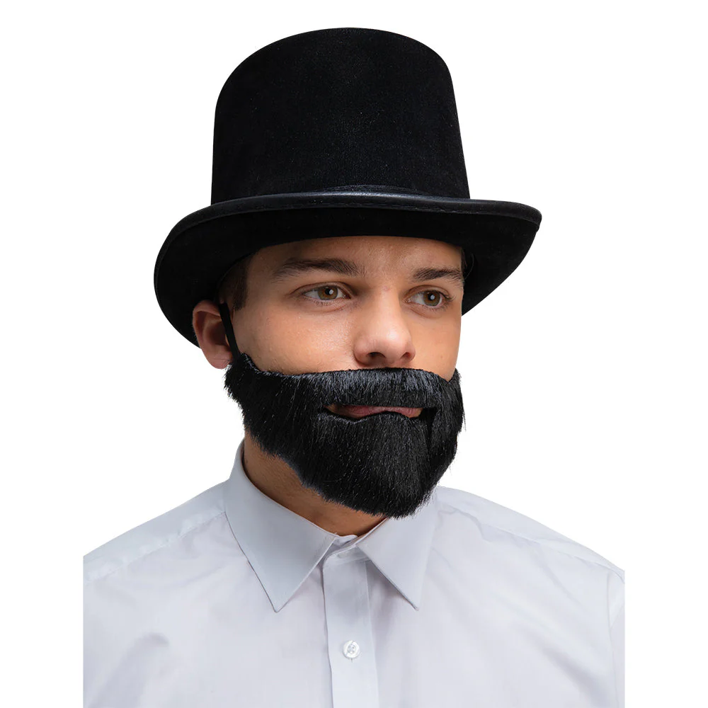 Realistische baard deluxe - Zwart