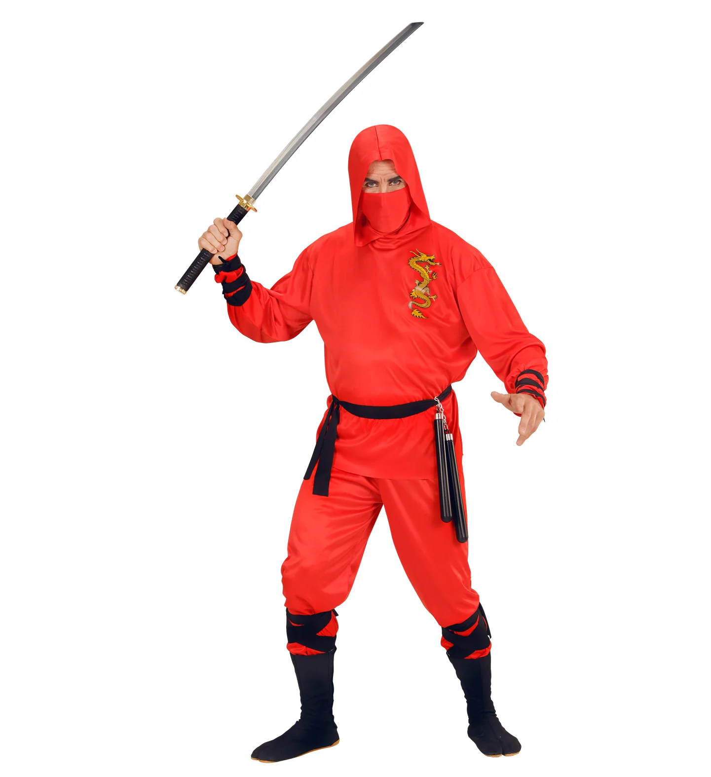 Red Dragon Ninja pakken voor volwassenen - Image 2