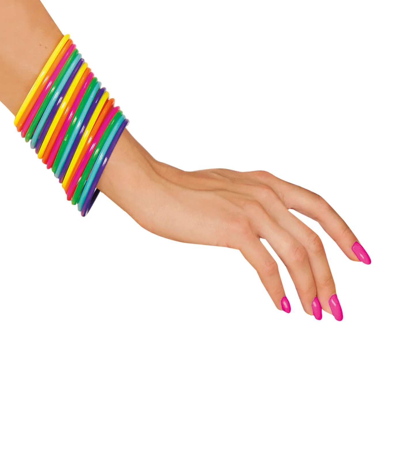 Gekleurde armbanden neon disco - Image 2