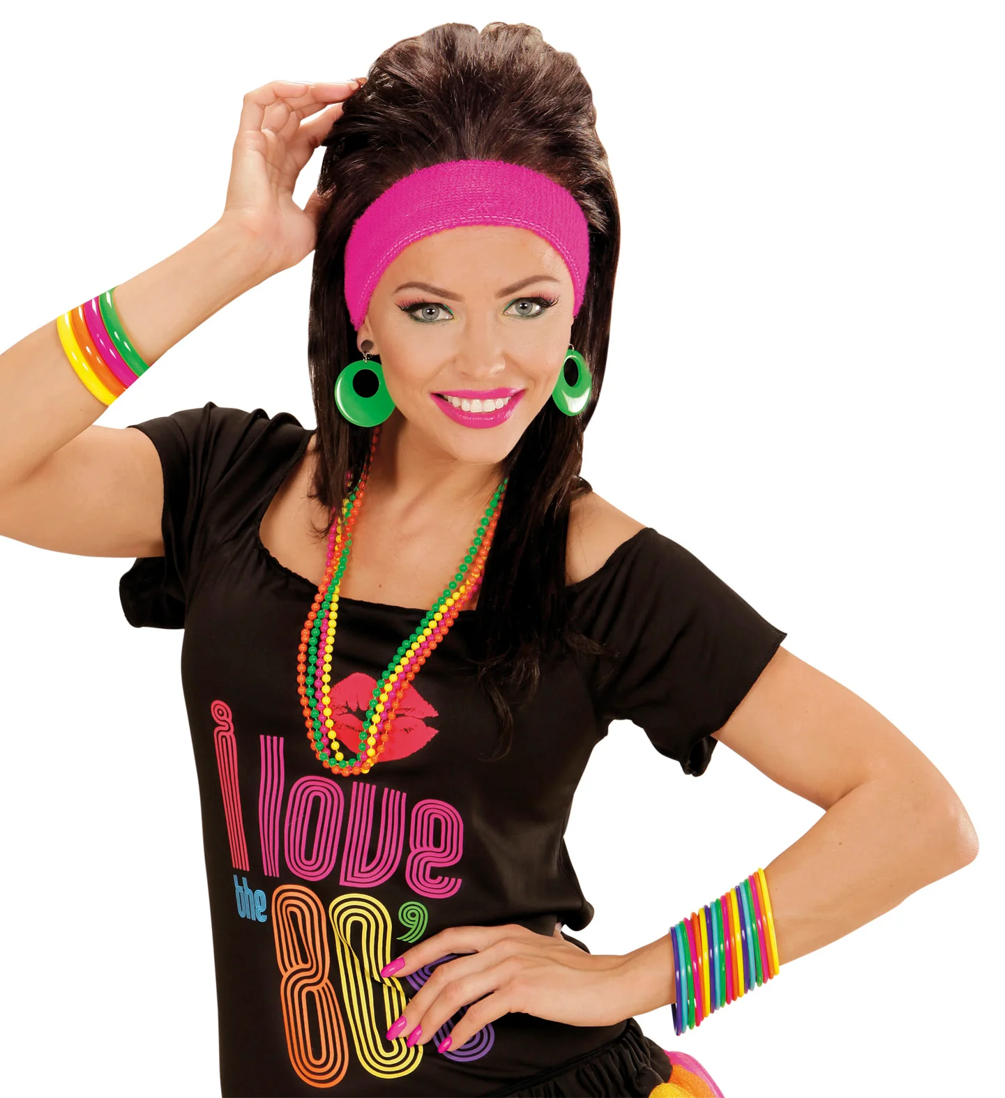 Gekleurde armbanden neon disco - Image 3