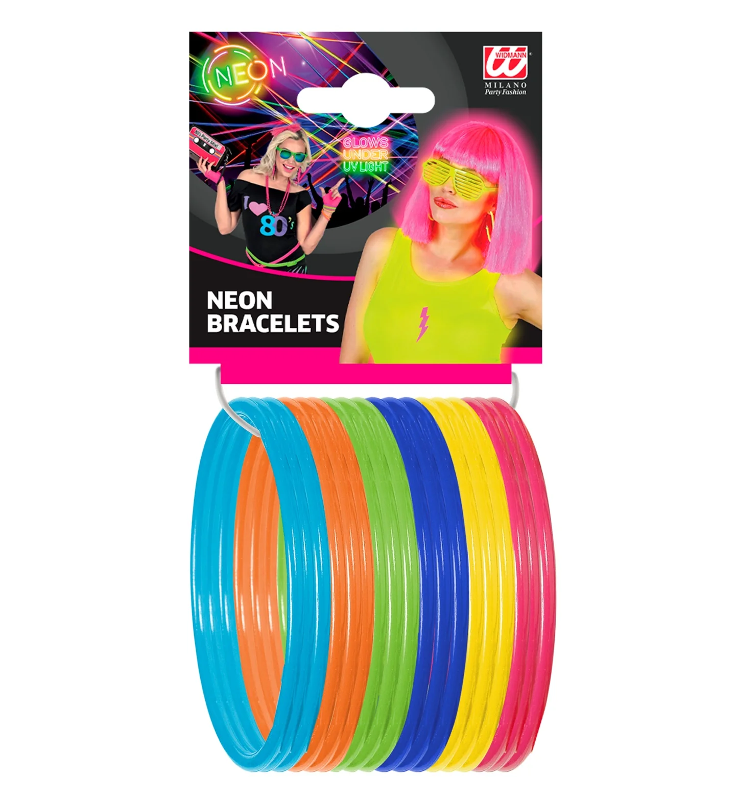 Gekleurde armbanden neon disco - Image 5