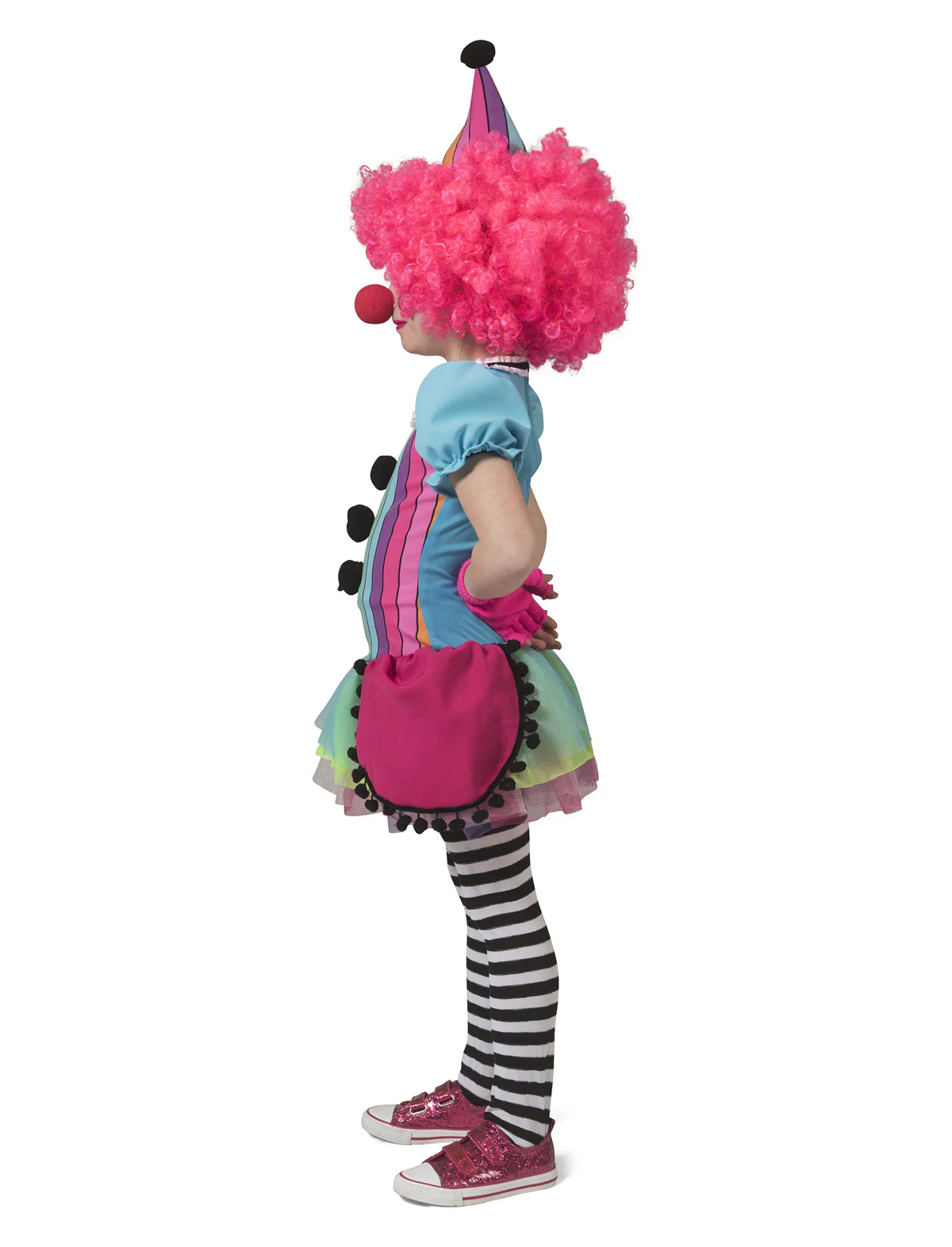 Regenboog clownspakje Mila meiden - Image 2