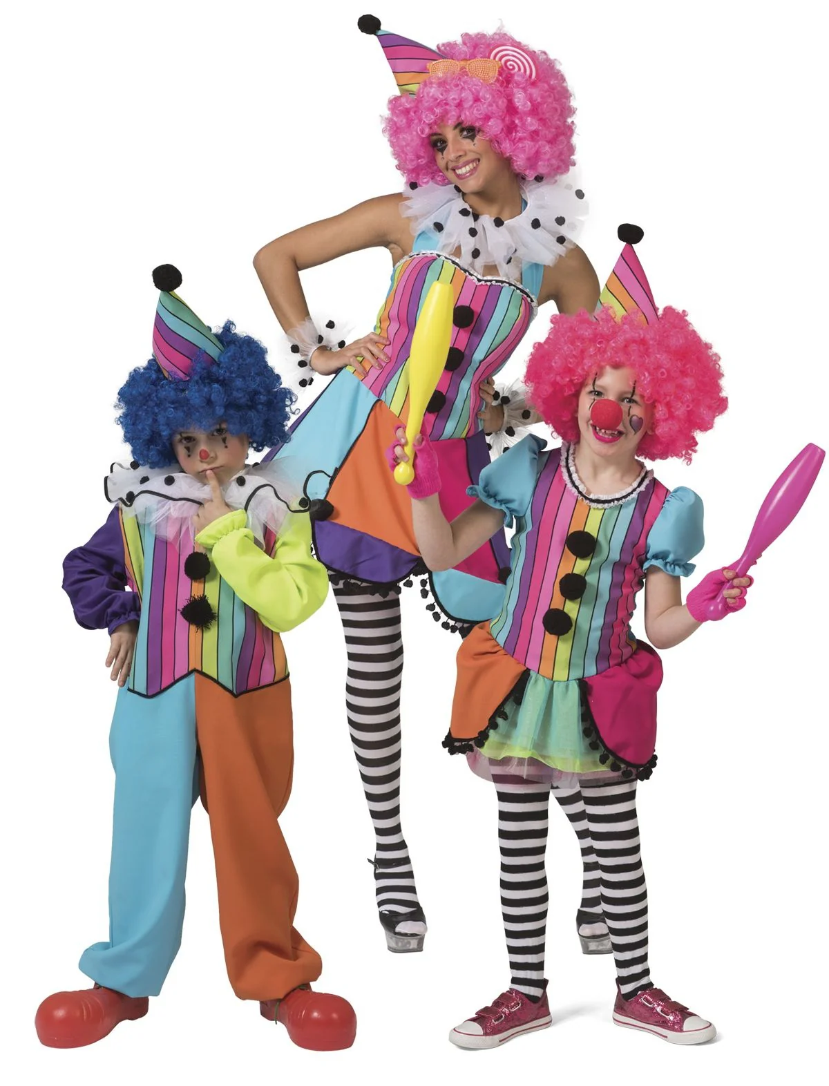 Regenboog clown pak kinderen unisex - Image 4