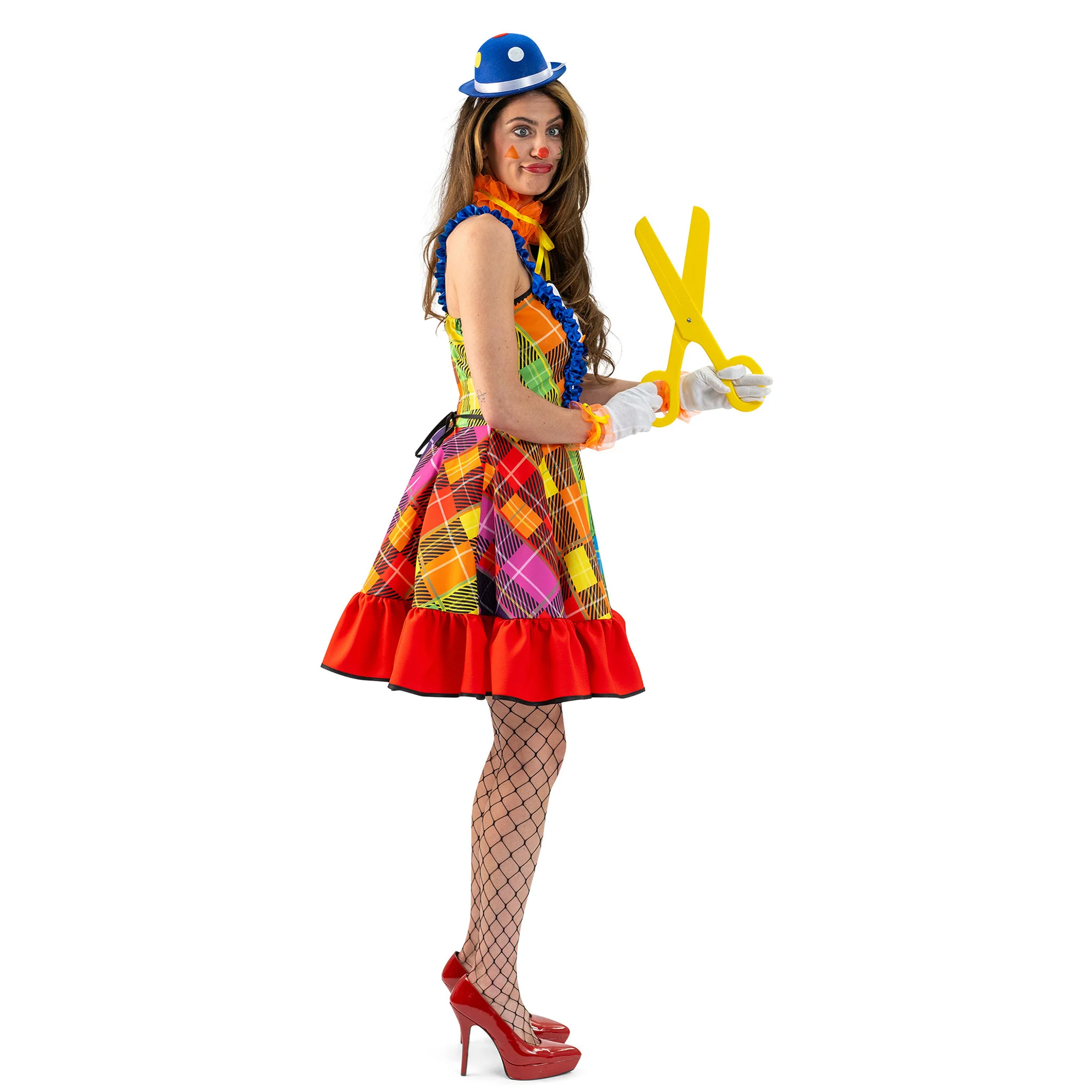 Regenboog Clowns jurk dames Rosy - Image 3