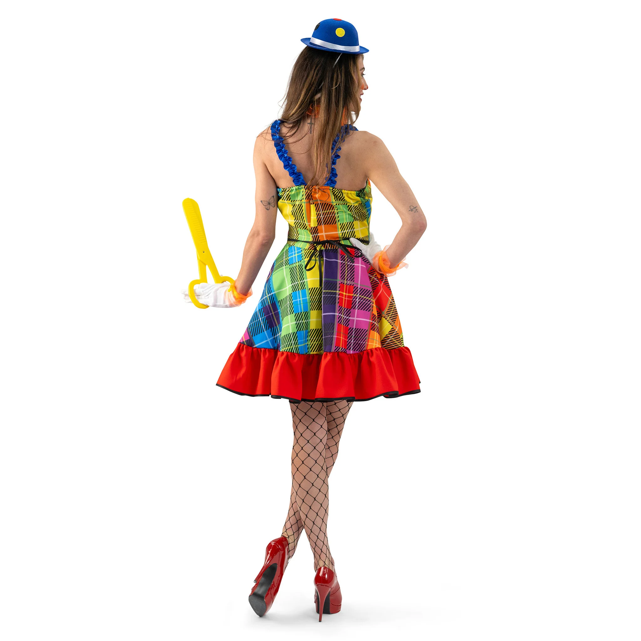 Regenboog Clowns jurk dames Rosy - Image 4