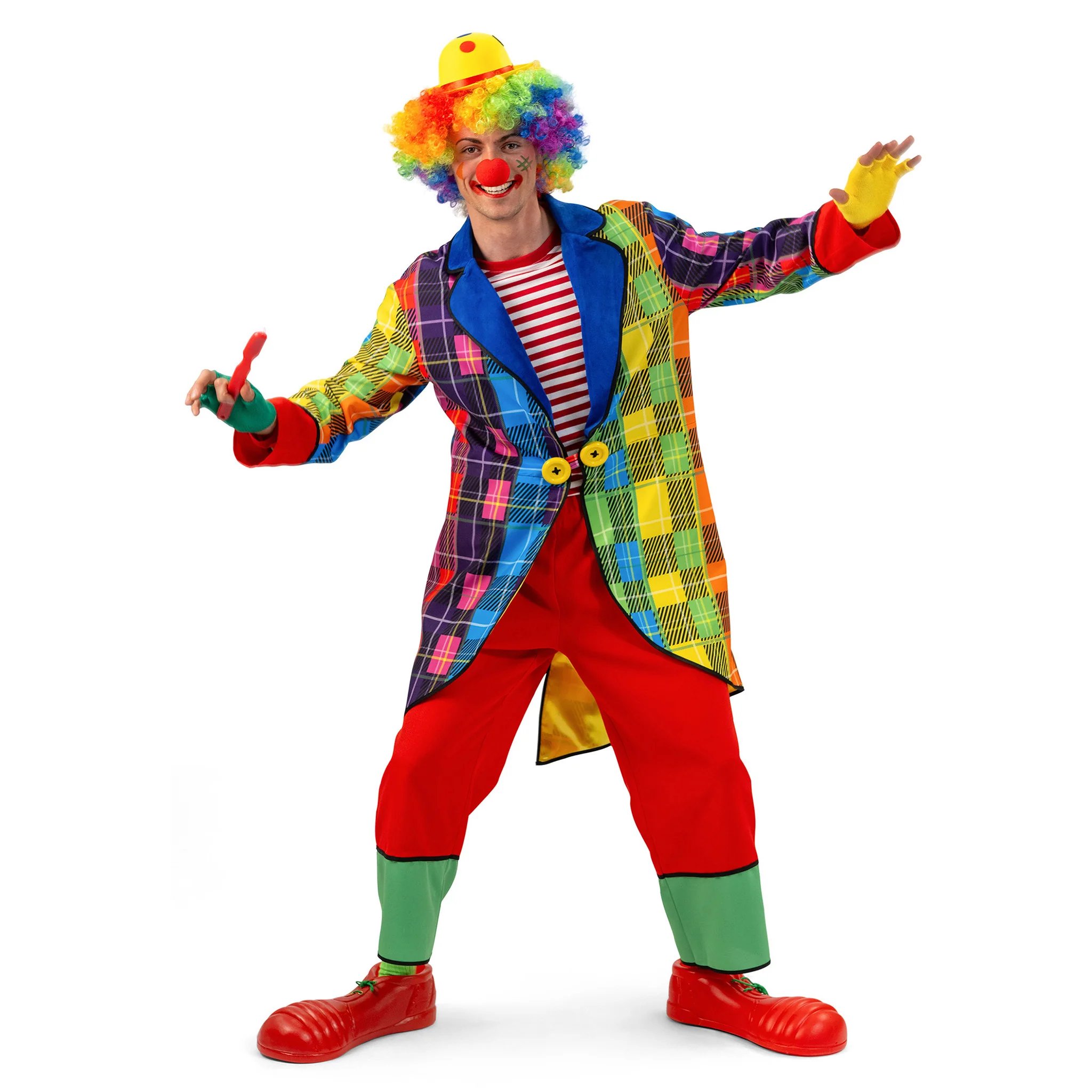 Regenboog Clownspak heren Rik - Image 2
