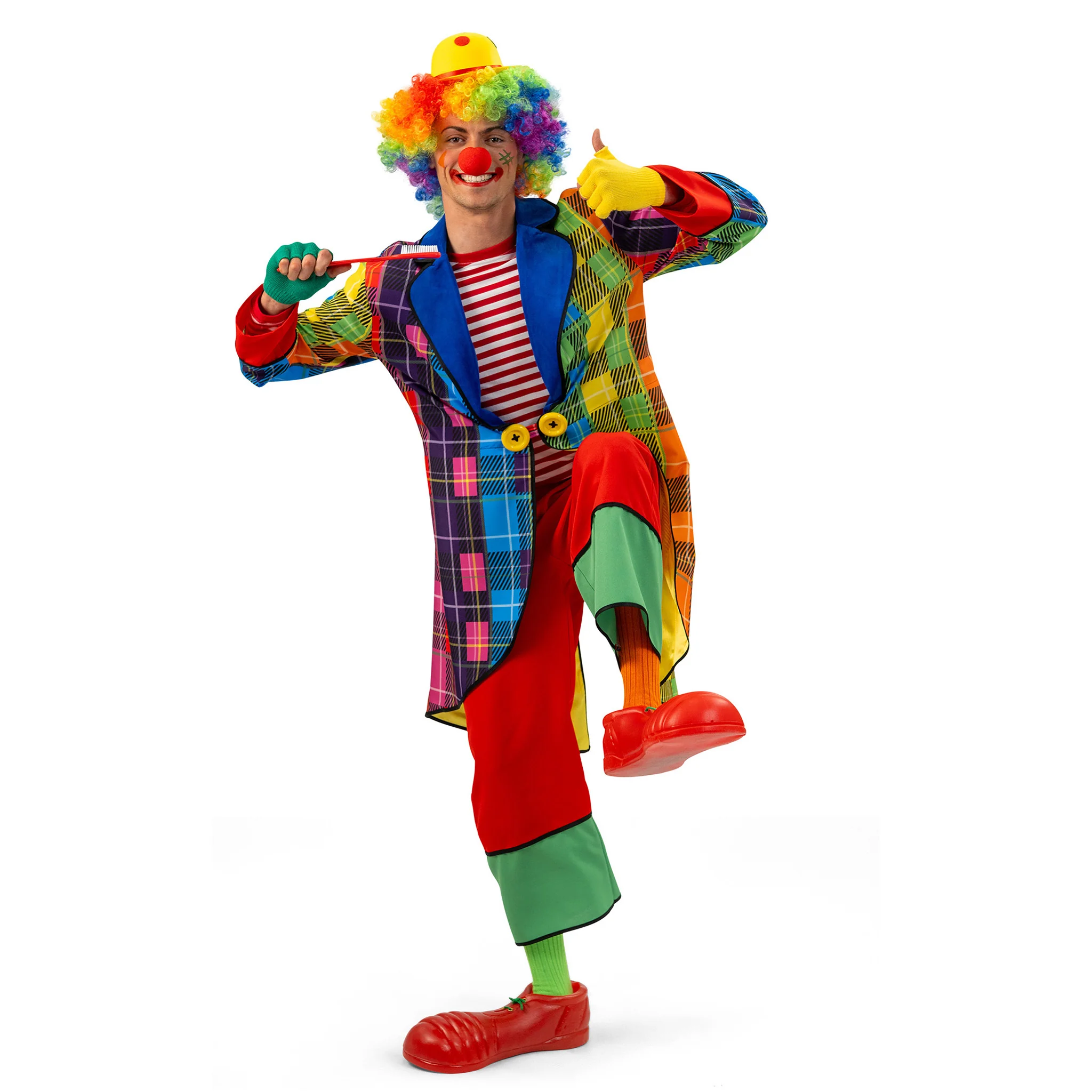 Regenboog Clownspak heren Rik - Image 3