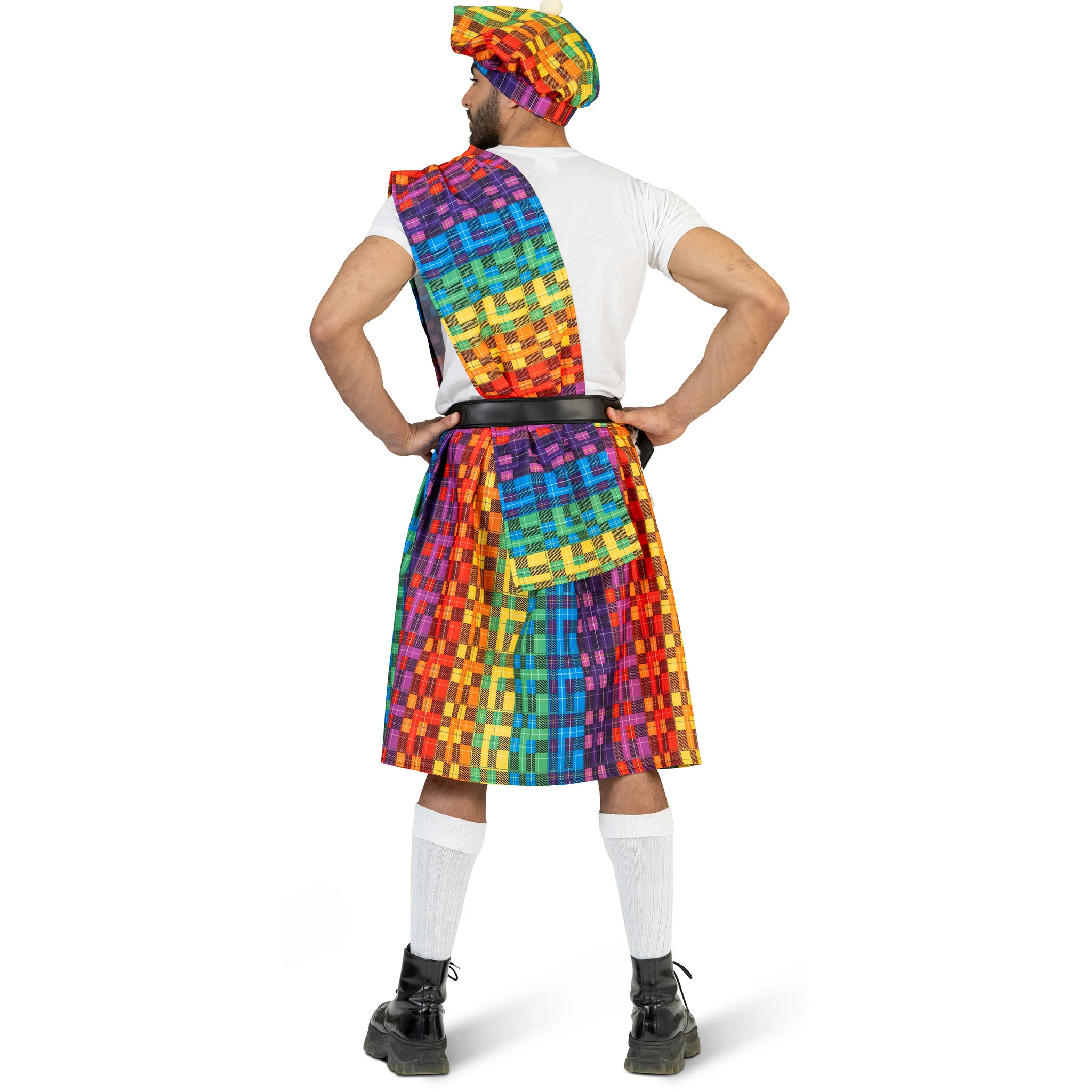 Regenboog kilt heren Schots - Image 3