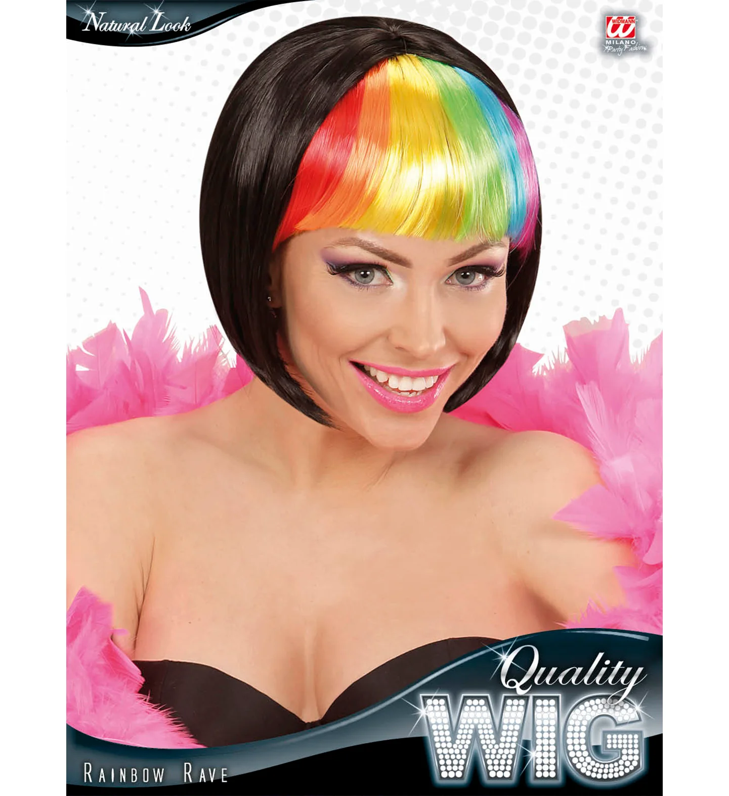 Regenboog rave pruikjes - Image 4