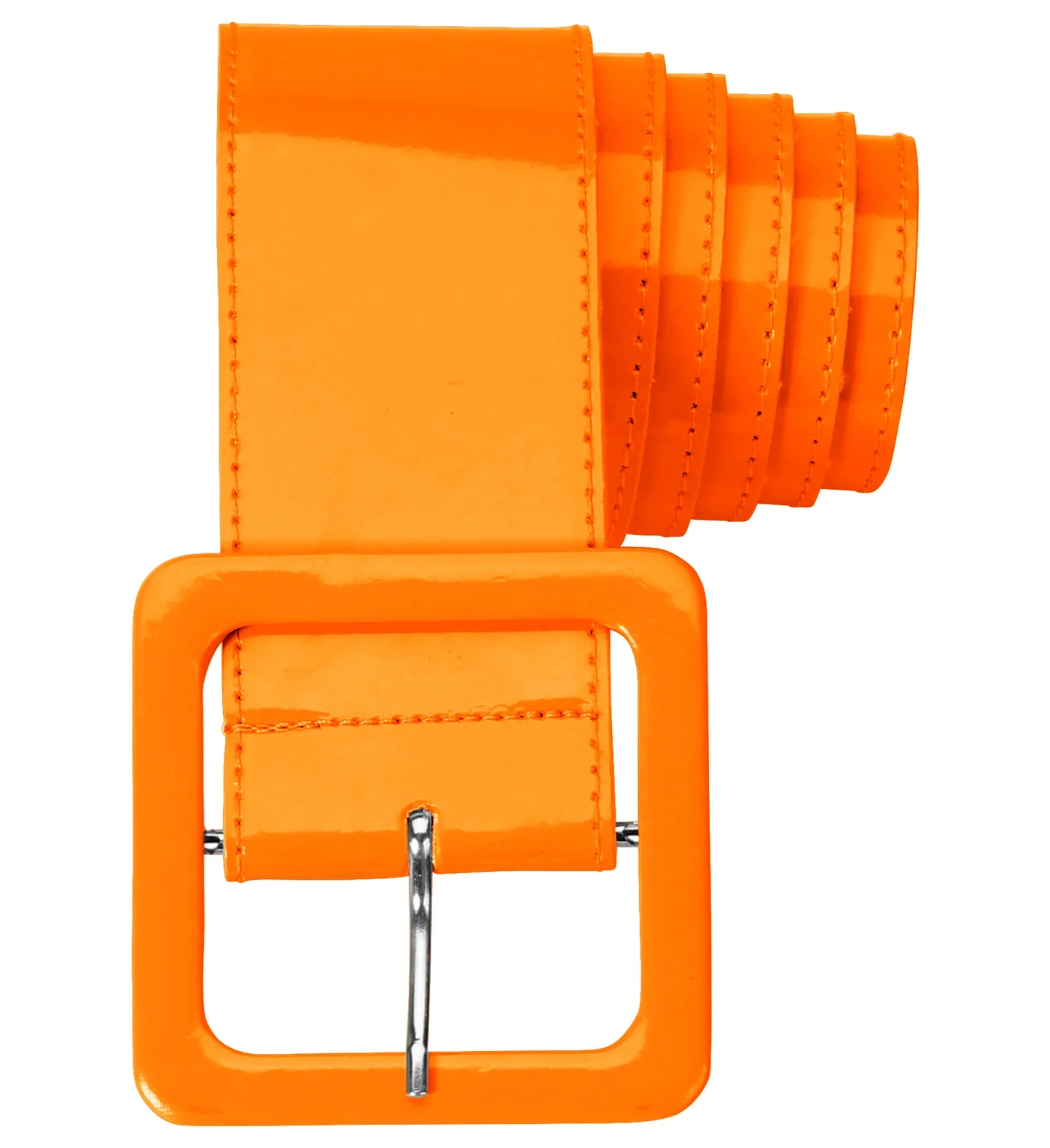 Oranje neon riem in vinyl